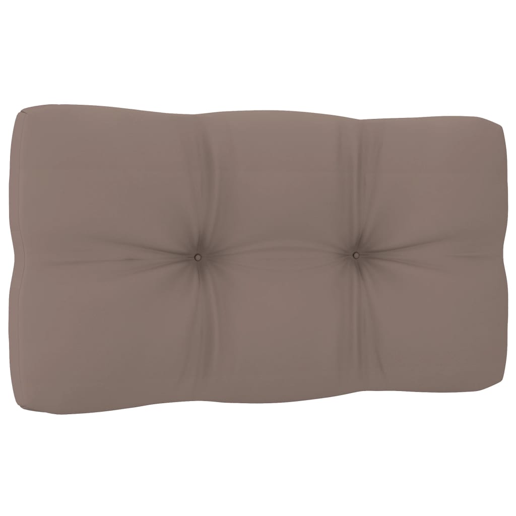 Palettenkissen Taupe 70x40x10 cm Stoff