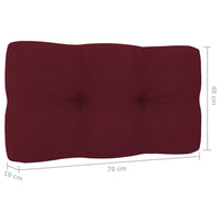 Thumbnail for Palettensofa-Kissen Weinrot 70x40x10 cm