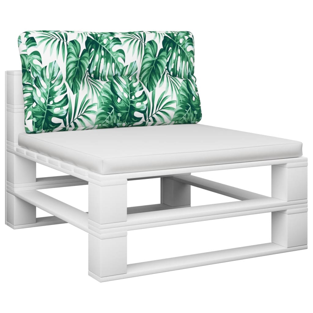 Palettensofa-Kissen Blattmuster 70x40x10 cm