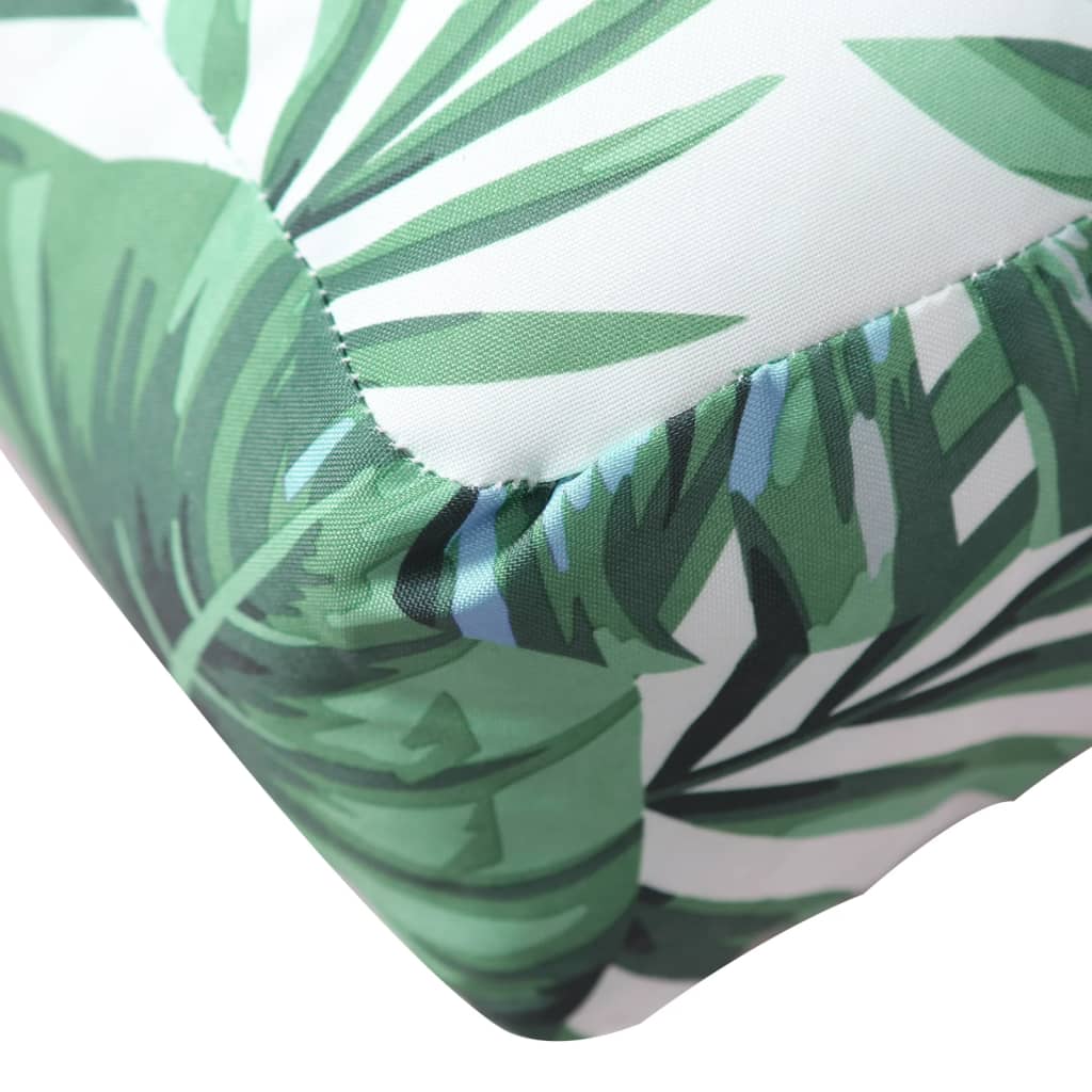 Palettensofa-Kissen Blattmuster 70x40x10 cm