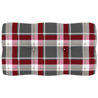 Thumbnail for Palettensofa-Kissen Rot Karomuster 70x40x10 cm