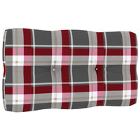 Thumbnail for Palettensofa-Kissen Rot Karomuster 70x40x10 cm