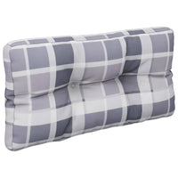 Thumbnail for Palettensofa-Kissen Grau Karomuster 70x40x10 cm