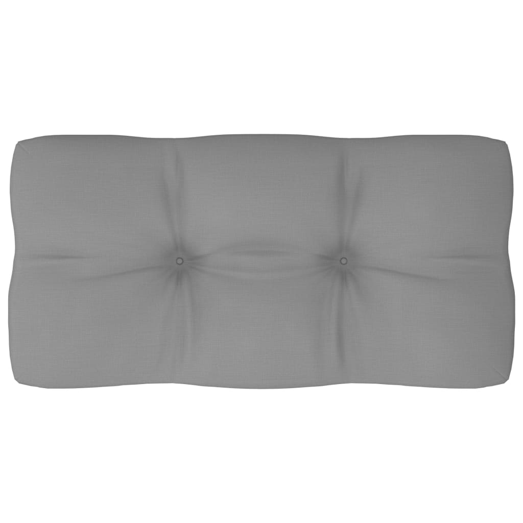 Palettenkissen Grau 80x40x10 cm Stoff