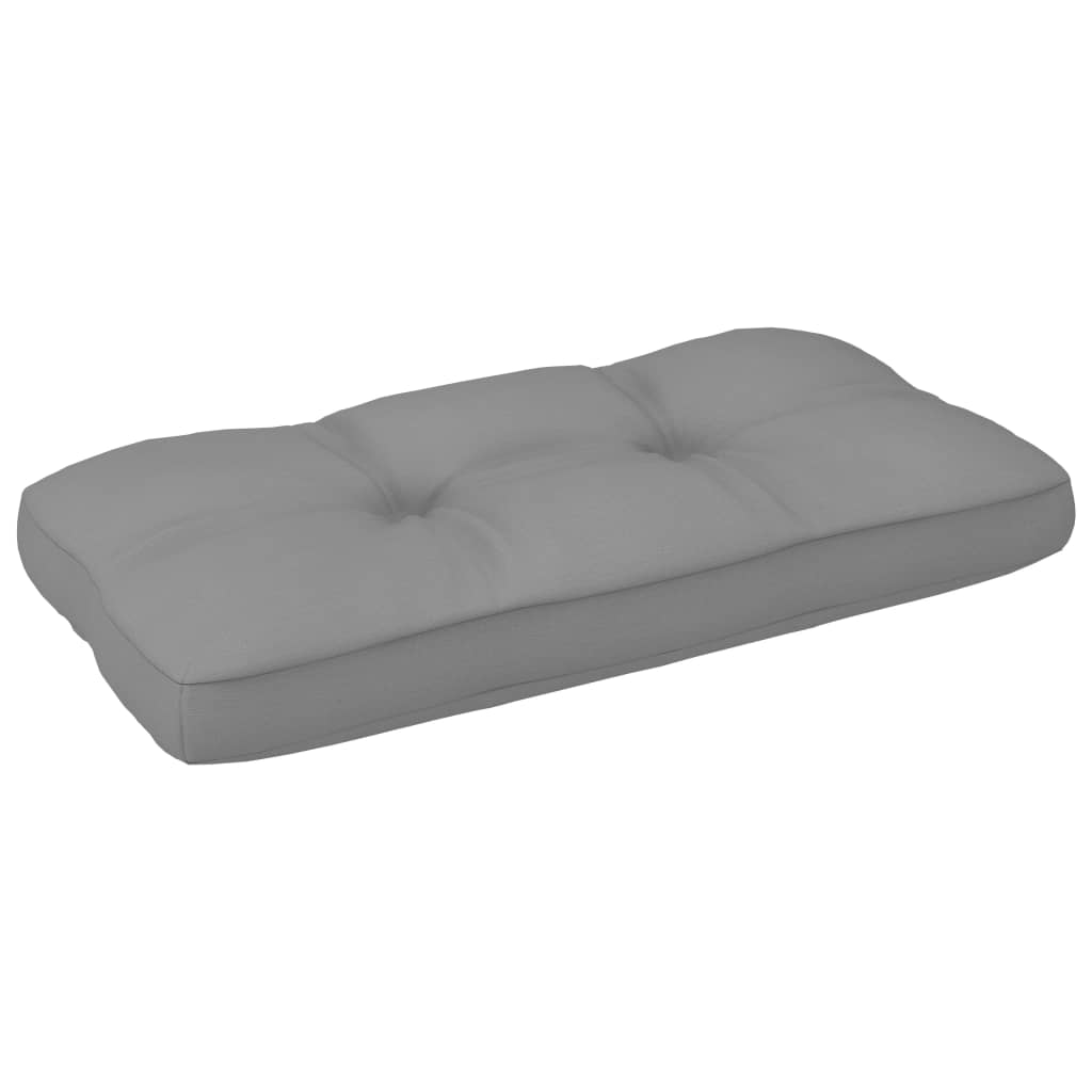 Palettenkissen Grau 80x40x10 cm Stoff