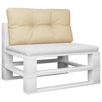 Thumbnail for Palettensofa-Kissen Beige 80x40x10 cm