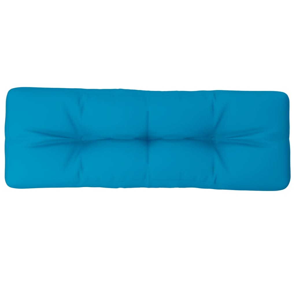 Palettenkissen Blau 120x40x12 cm Stoff