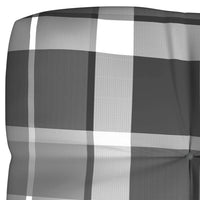 Thumbnail for Palettensofa-Kissen Grau Karomuster 120x40x10 cm
