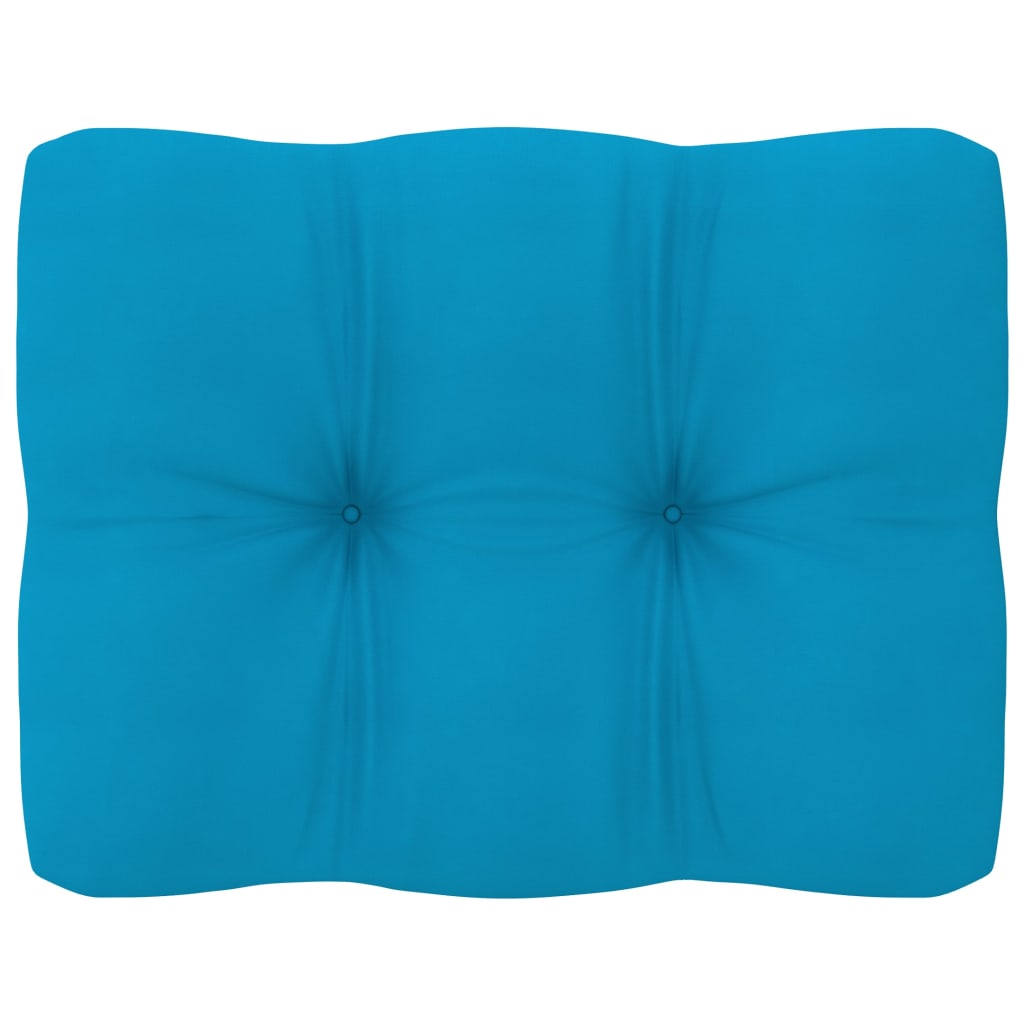 Palettenkissen 2-tlg. Blau Stoff