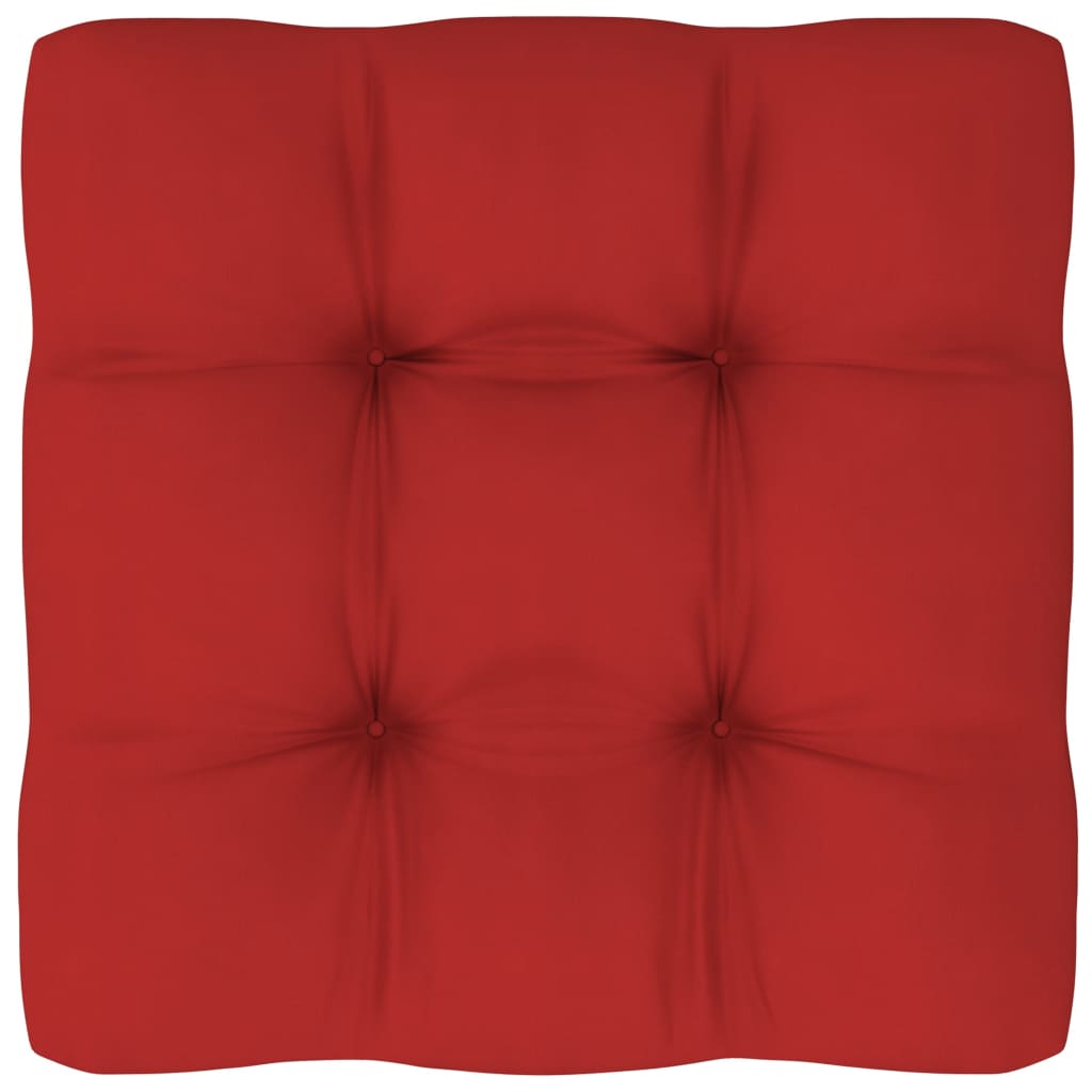Palettenkissen 2-tlg. Rot Stoff