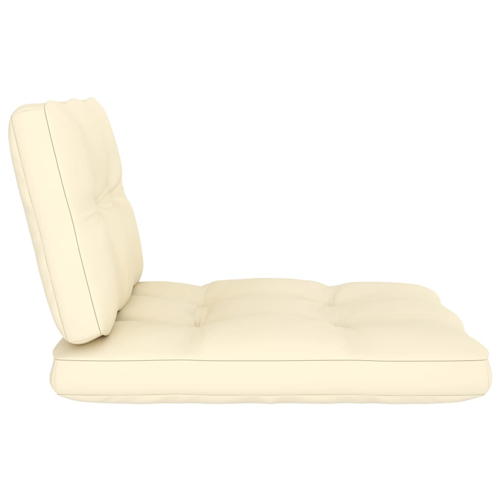 Palettenkissen 2-tlg. Creme Stoff