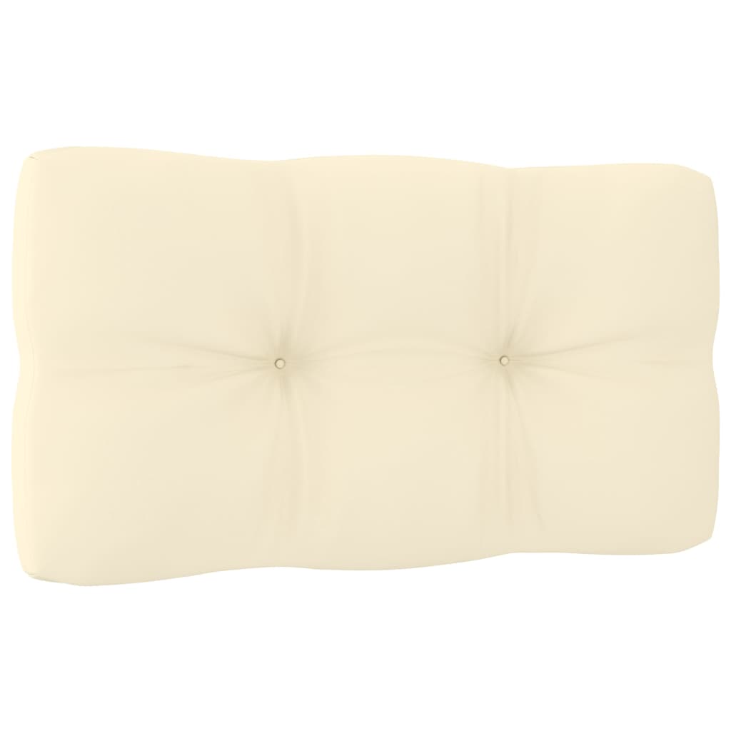 Palettenkissen 2-tlg. Creme Stoff