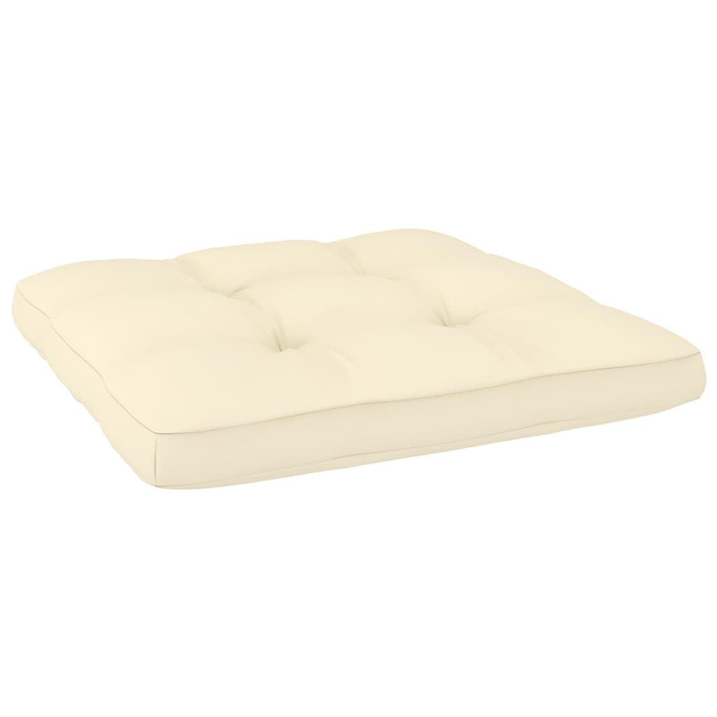 Palettenkissen 2-tlg. Creme Stoff