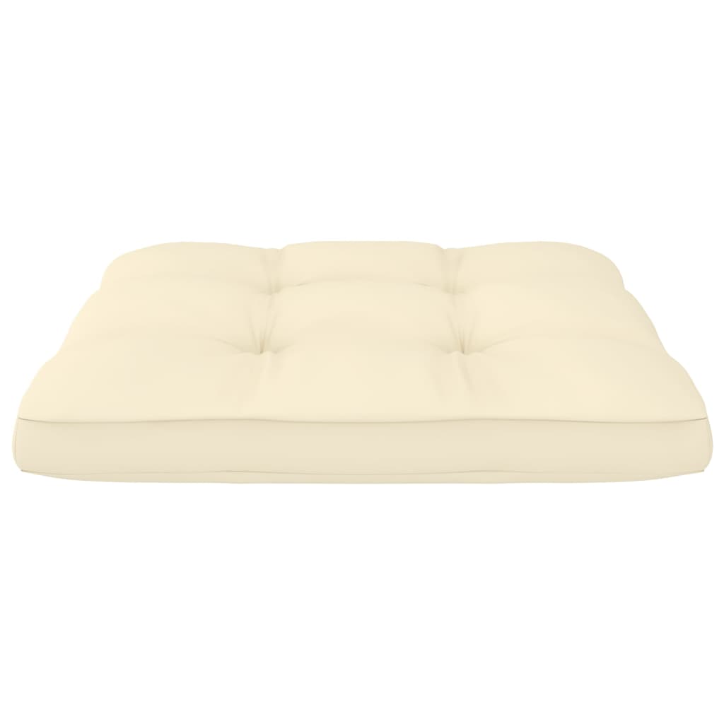 Palettenkissen 2-tlg. Creme Stoff