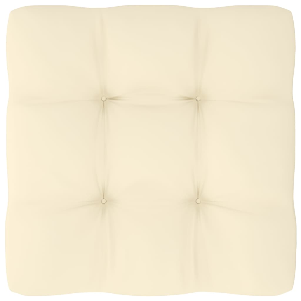 Palettenkissen 2-tlg. Creme Stoff