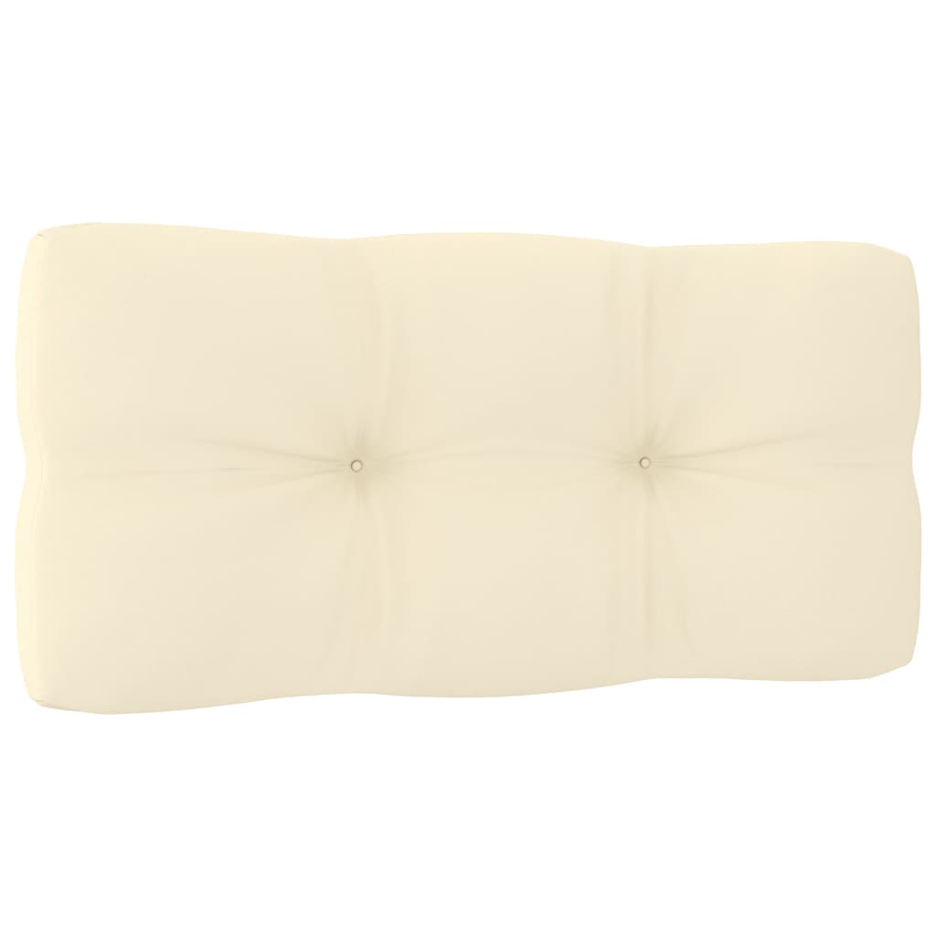 Palettenkissen 2-tlg. Creme Stoff
