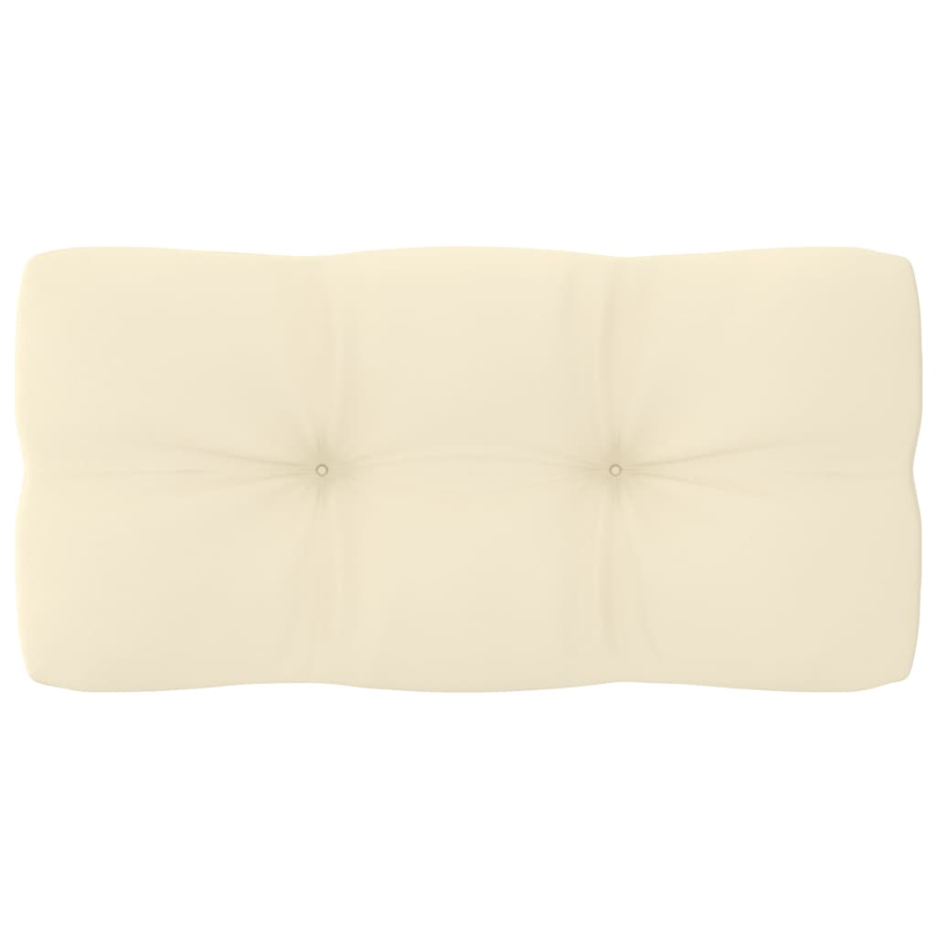 Palettenkissen 2-tlg. Creme Stoff
