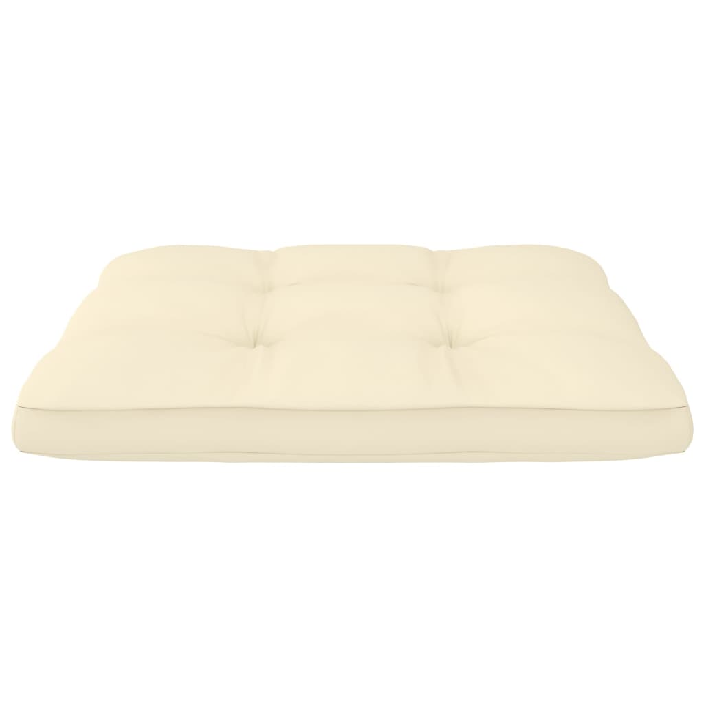 Palettenkissen 2-tlg. Creme Stoff