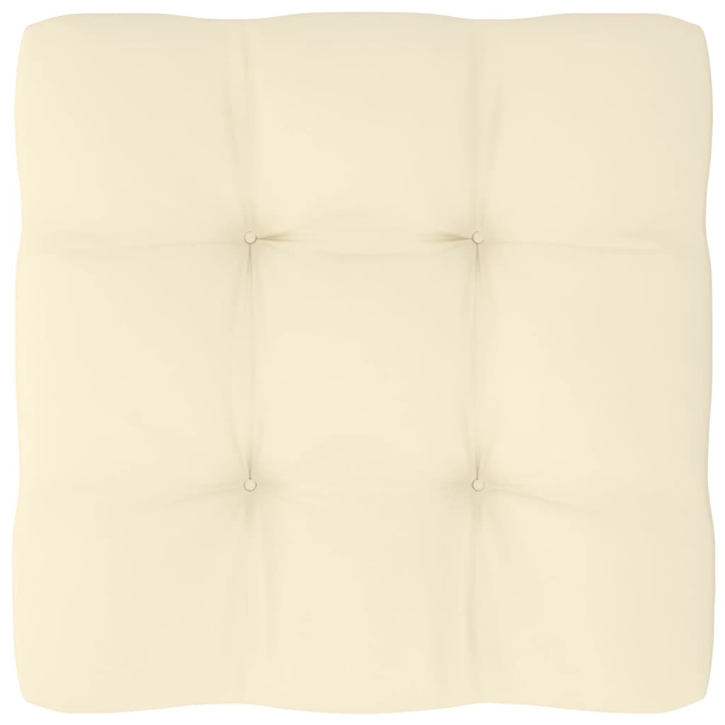 Palettenkissen 2-tlg. Creme Stoff