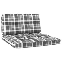 Thumbnail for Palettensofa-Kissen 2 Stk. Grau Karomuster