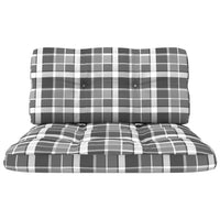 Thumbnail for Palettensofa-Kissen 2 Stk. Grau Karomuster