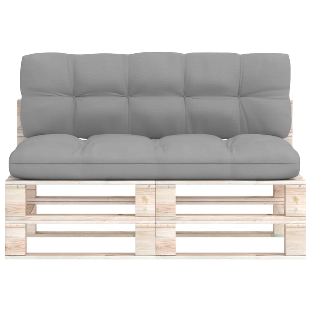 Palettensofa-Kissen 2 Stk. Grau
