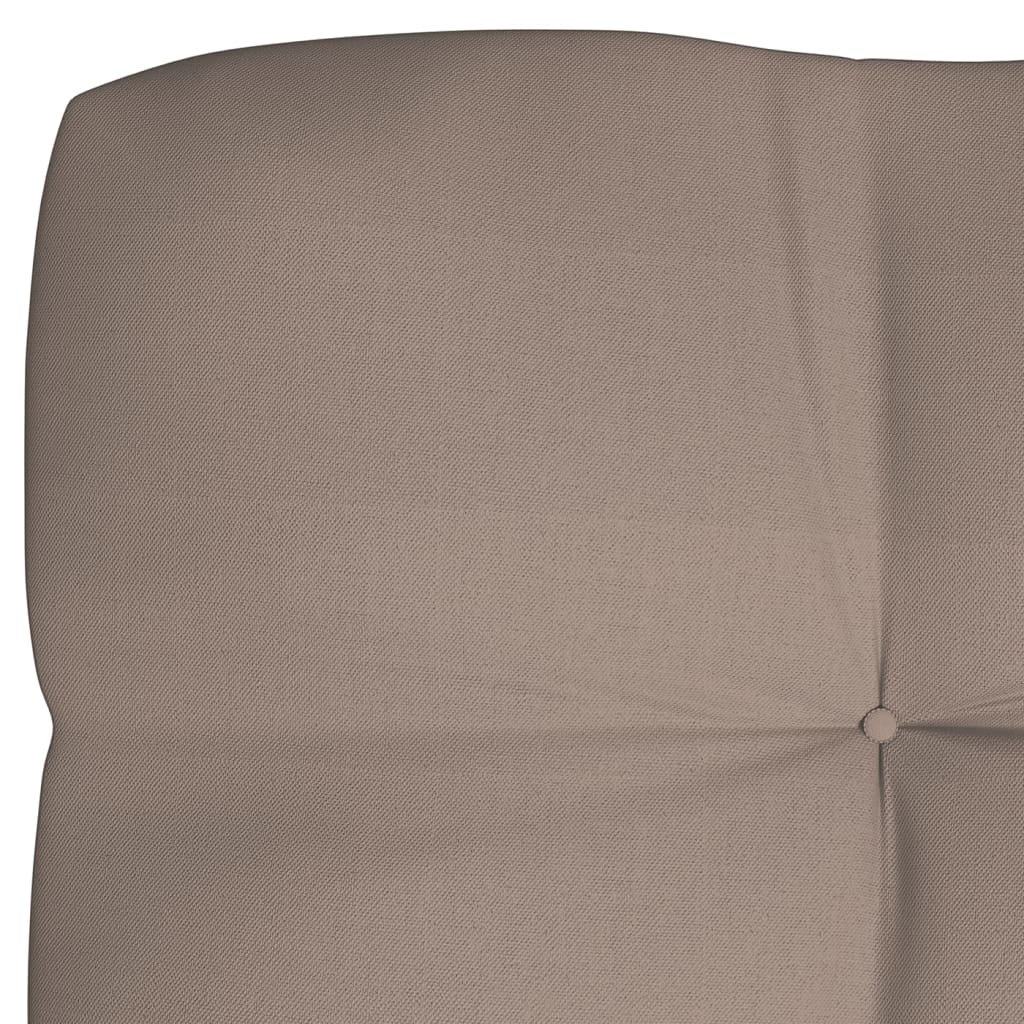 Palettenkissen 2-tlg. Taupe Stoff