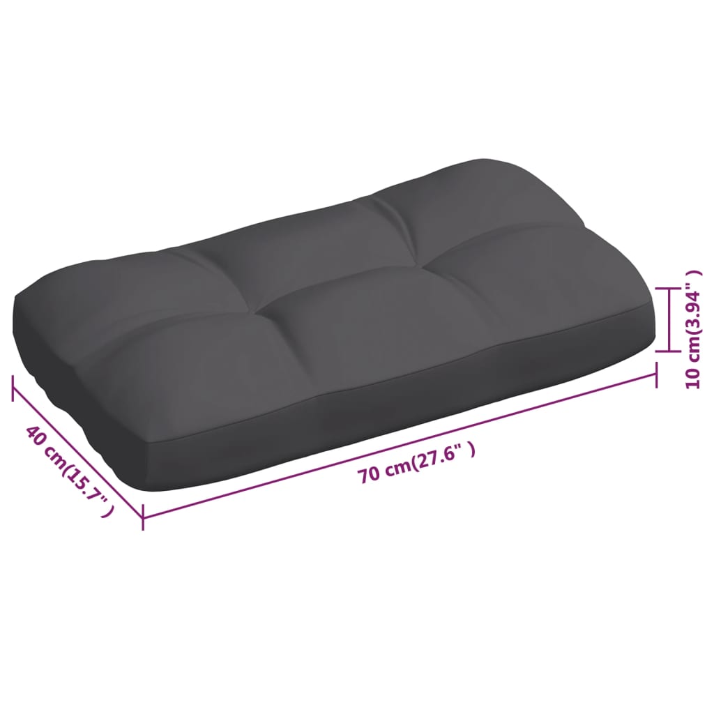 Palettensofa-Auflagen 3 Stk. Anthrazit
