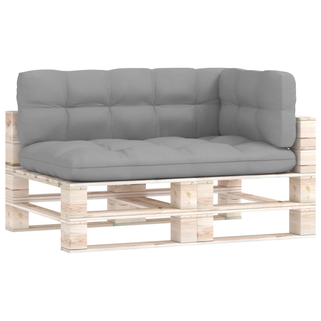 Palettensofa-Auflagen 3 Stk. Grau