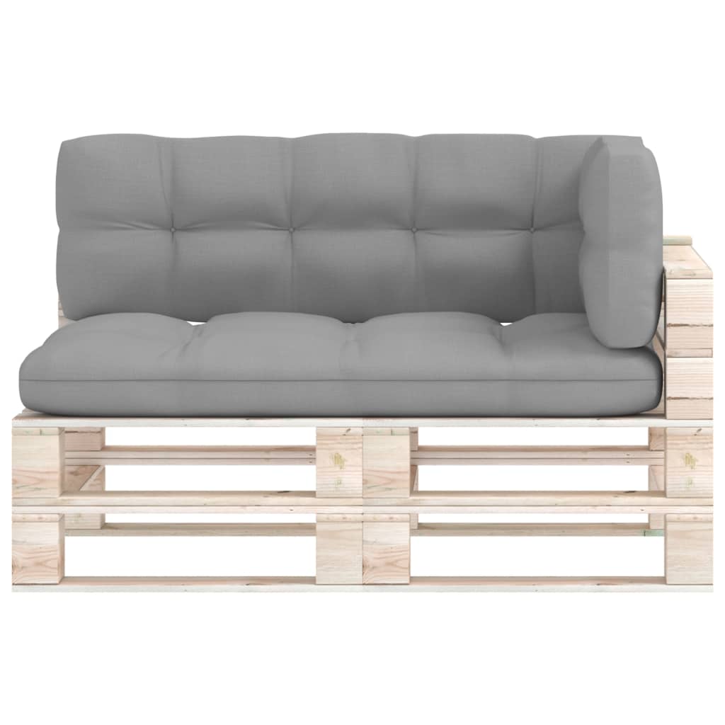 Palettensofa-Auflagen 3 Stk. Grau