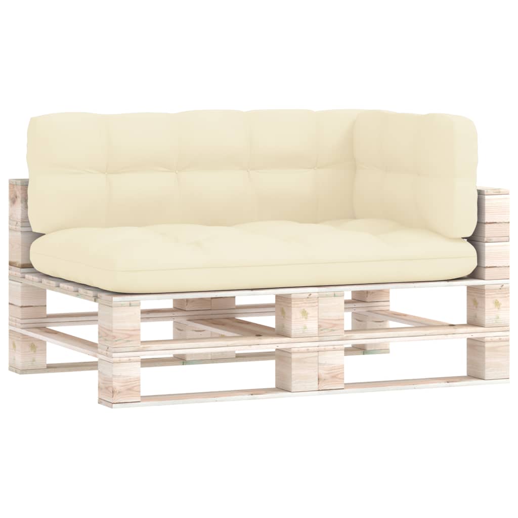Palettensofa-Auflagen 3 Stk. Creme