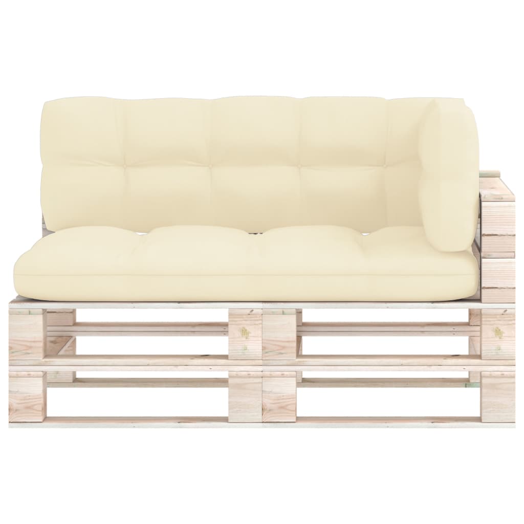 Palettensofa-Auflagen 3 Stk. Creme