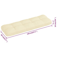 Thumbnail for Palettensofa-Auflagen 3 Stk. Creme