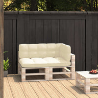 Thumbnail for Palettensofa-Auflagen 3 Stk. Creme