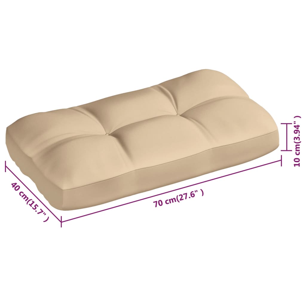 Palettensofa-Auflagen 3 Stk. Beige