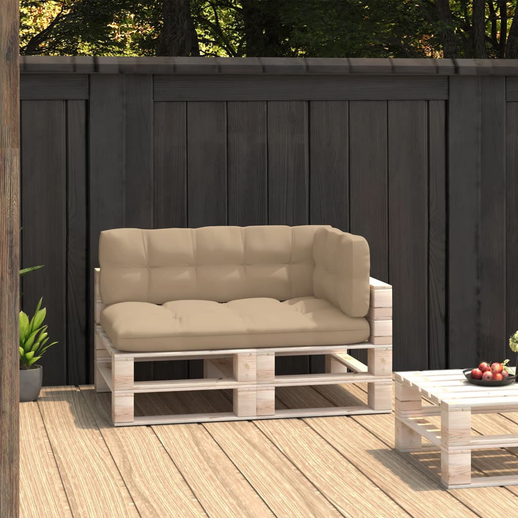 Palettensofa-Auflagen 3 Stk. Beige