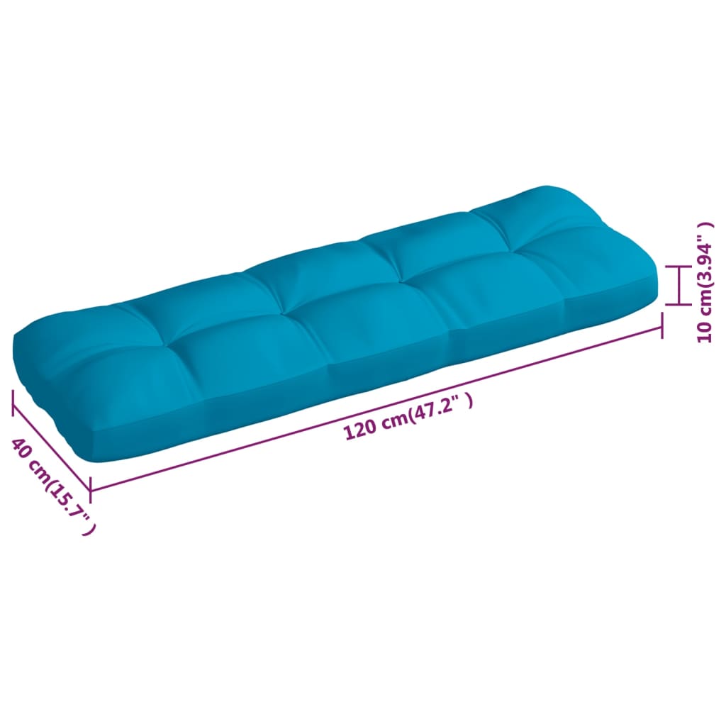 Palettensofa-Auflagen 3 Stk. Blau