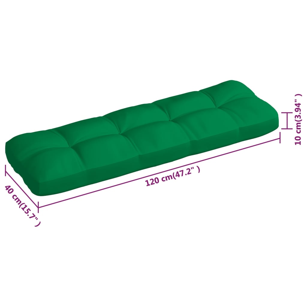 Palettensofa-Auflagen 3 Stk. Grün