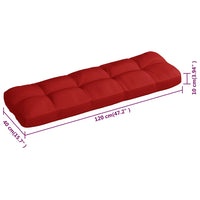Thumbnail for Palettensofa-Auflagen 3 Stk. Rot