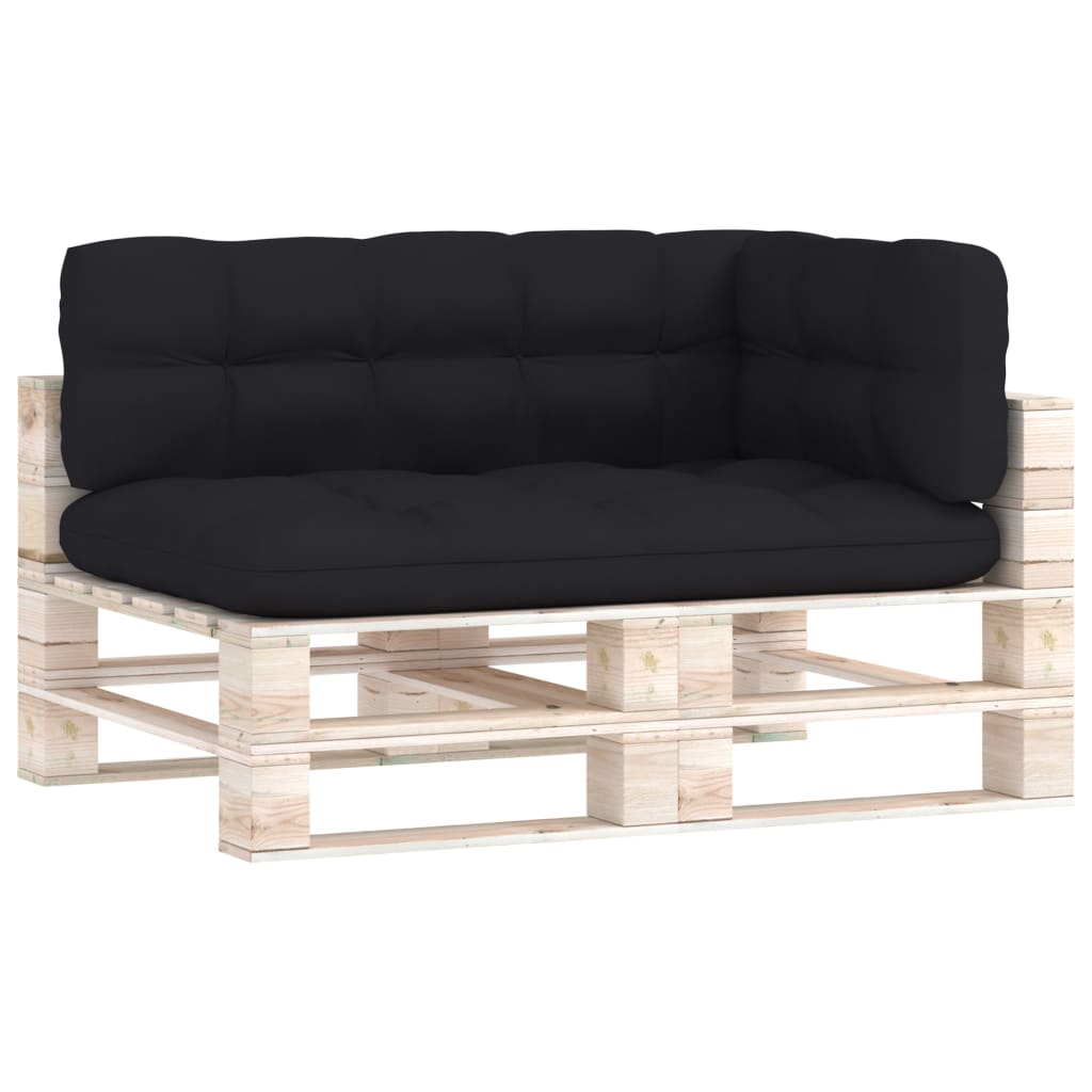 Palettensofa-Auflagen 3 Stk. Schwarz