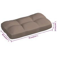 Thumbnail for Palettensofa-Auflagen 3 Stk. Taupe
