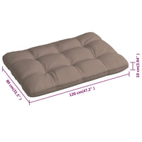 Thumbnail for Palettensofa-Auflagen 3 Stk. Taupe