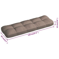 Thumbnail for Palettensofa-Auflagen 3 Stk. Taupe