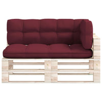 Thumbnail for Palettensofa-Auflagen 3 Stk. Weinrot