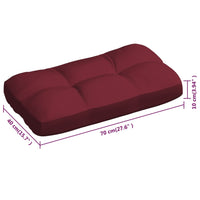 Thumbnail for Palettensofa-Auflagen 3 Stk. Weinrot