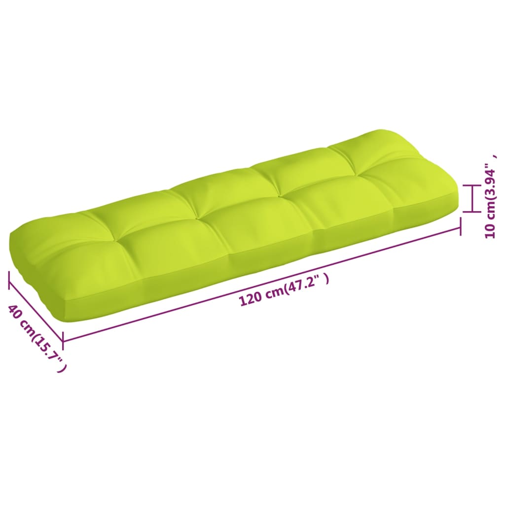 Palettensofa-Auflagen 3 Stk. Hellgrün