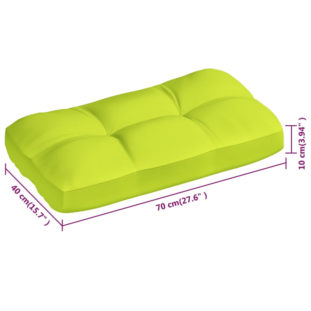 Palettensofa-Auflagen 3 Stk. Hellgrün