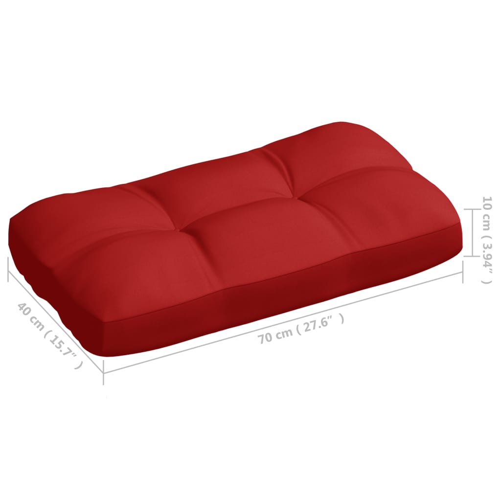 Palettensofa-Auflagen 5 Stk. Rot