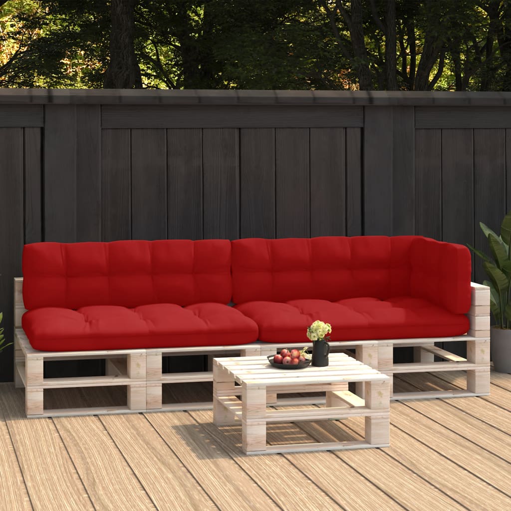 Palettensofa-Auflagen 5 Stk. Rot