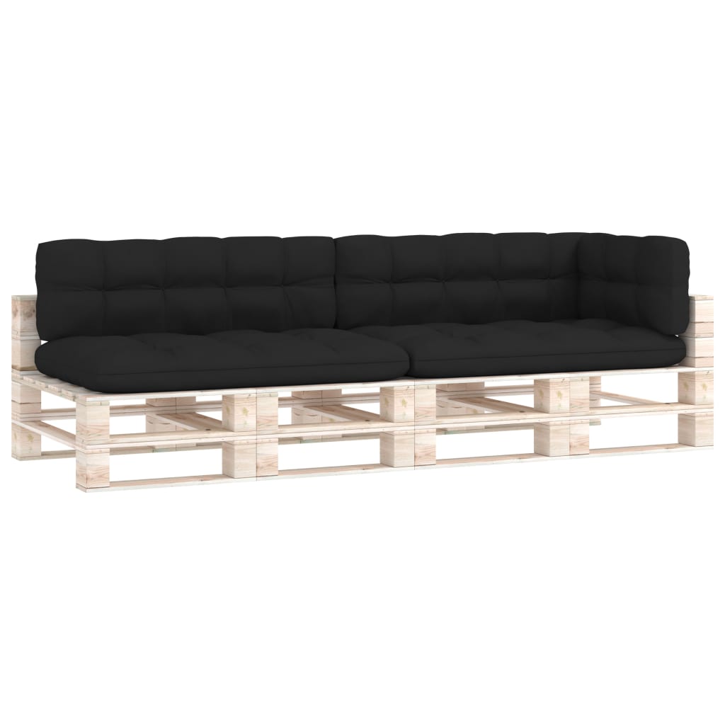 Palettensofa-Auflagen 5 Stk. Schwarz